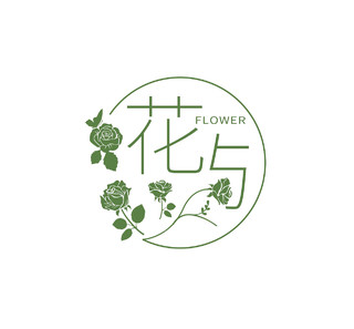 鲜花标志花朵标志logo模板设计花logo